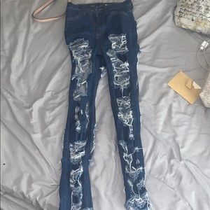 Really distressed jeans